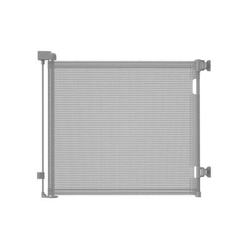 Veraste Retractable Baby Gate, Mesh Baby Gate or Mesh Dog Gate, 33" Tall, Extends up to 55" Wide, Child Safety Gate for Doorways, Stairs (33"x55",Gray)