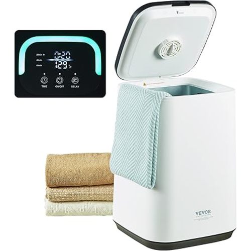 VEVOR Towel Warmer 20L, Towel Warmer Bucket with 24h Delay Timer, 20/40/60 Min Auto Shut Off, Child Lock, LED Screen & U-shaped Light, Large Towel Warmer for Bathroom, Spa, Bathrobe, Blanket & Pajama