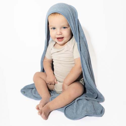 Hooded Bath Towel in Slate