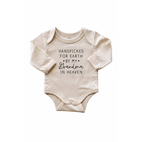 Personalized Long Sleeve Graphic Bodysuits | Natural