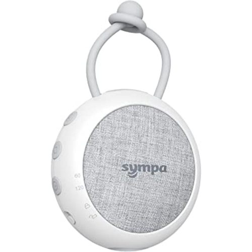 Portable Sound Machine, Sympa White Noise Machine for Baby, White Noise Machine with Night Light Features 10 Soothing Sounds, 16H Playtime, 2 Auto-Off Timers & Child Lock for Sleeping, Relaxing