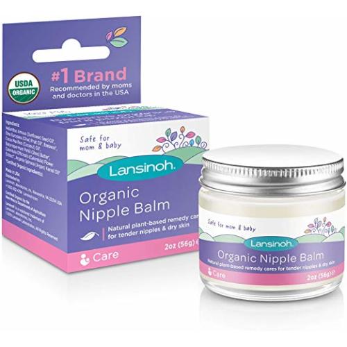 Lansinoh Organic Nipple Cream for Breastfeeding, 2 Ounces
