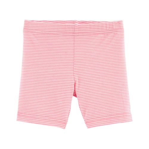 Toddler Striped Bike Shorts - 3T - Style,Pink