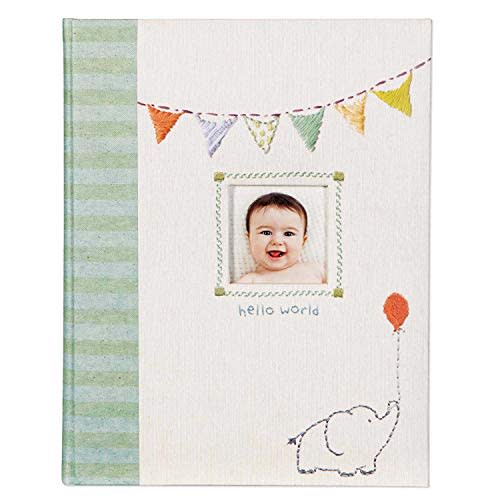 C.R. Gibson Animals 'Hello World' Baby Calendar Baby First Year Tracker, 11'' W x 18'' H