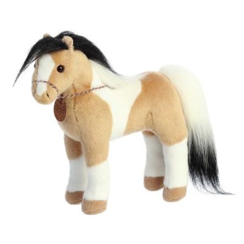 Aurora Large Showstoppers Pinto Horse Breyer Exquisite Stuffed Animal Brown 13"
