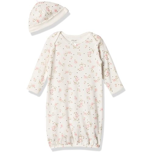 Little Me Girls' 2-Piece Gown & Hat Set