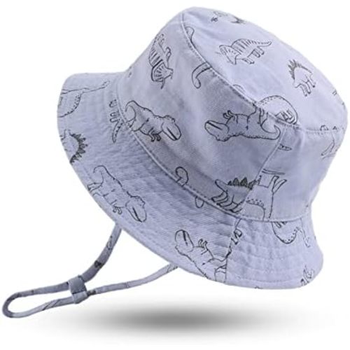 JANGANNSA Dinosaur Baby Boys Sun Hat Cotton Toddler Girls Bucket Hats Summer Sun Protect Cap for Kids