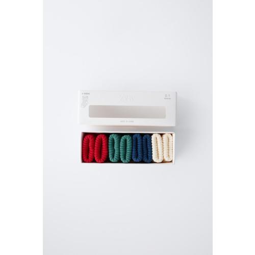 FOUR-PACK OF COLORED SOCKS WITH BOX - Blue | ZARA United States