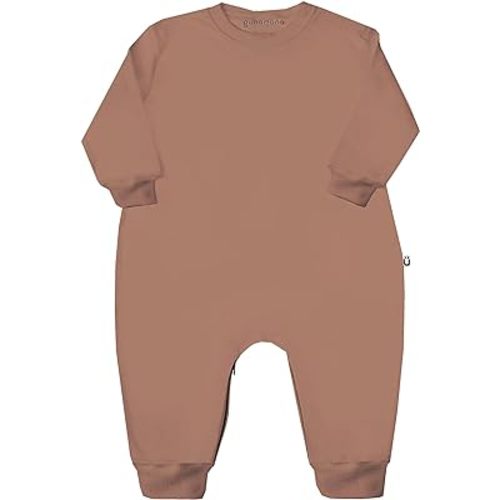 GUNAMUNA Unisex Toddler Baby Fleece Jumpsuit, Easy Diaper Changes with DIAPER-ZiP, Ultra Soft Rayon, Baby Shower Presents