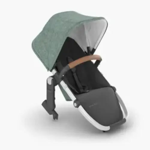 RumbleSeat V2+ Emmett - Green Mélange | Silver Frame | Saddle Leather