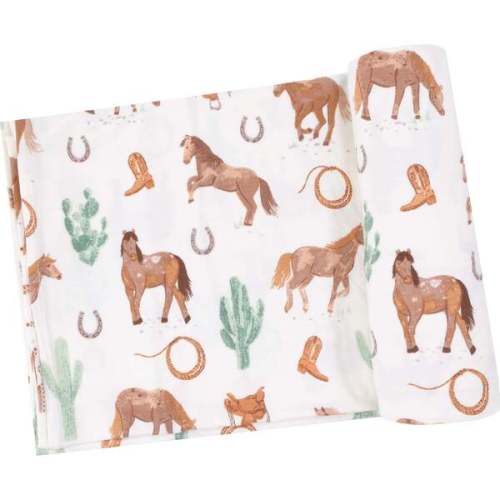 Swaddle Blanket, Western Horses