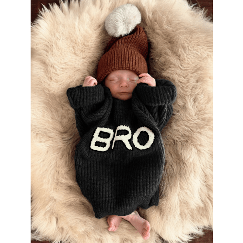 Bro Knit Sweater, Obsidian