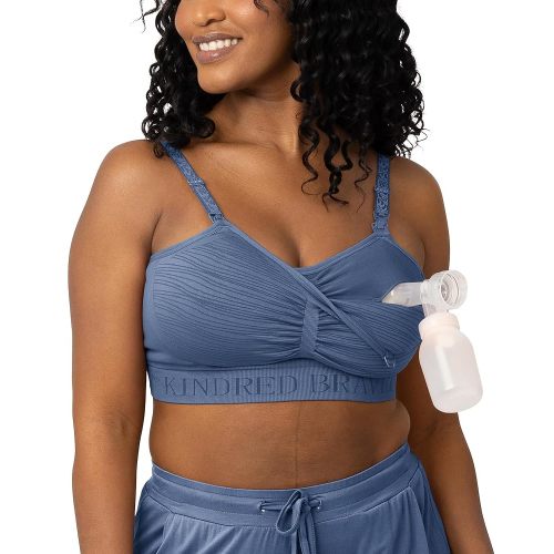 Kindred Bravely Sublime Pumping Bra Hands Free, Adjustable Pumping & Nursing Bra with EasyClip for All Breast Pumps