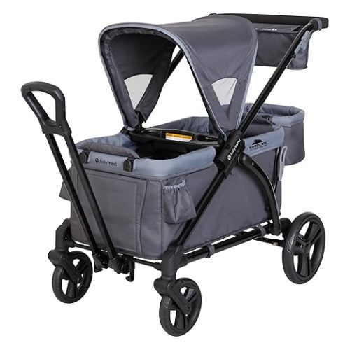 Baby Trend Expedition 2-in-1 Stroller Wagon Plus, Ultra Grey