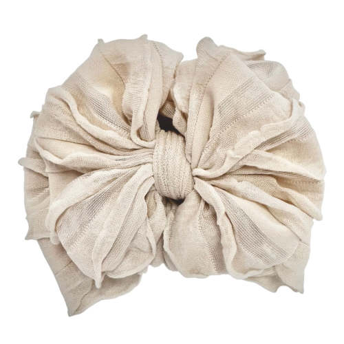 Ruffled Headband- Sandy