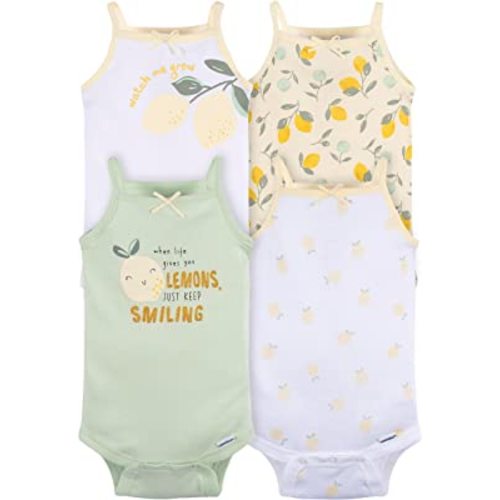 Gerber Baby Girls Multi-Pack Sleeveless Onesies Bodysuit 6-9 months