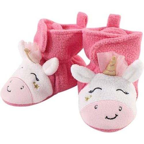 Hudson Baby Unisex-Child Cozy Fleece Booties Winter Accessory Set