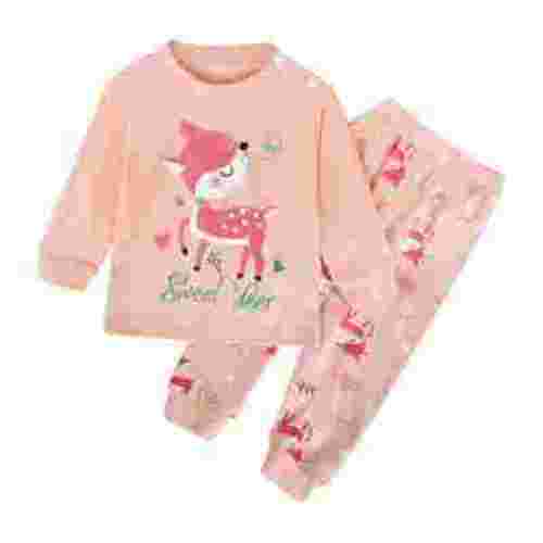kamemir Outfits For Girls Baby Girl Clothes Long Sleeve Fall Winter Clearance Baby Girl Clothes Outfits(Pink,12-18 Months)