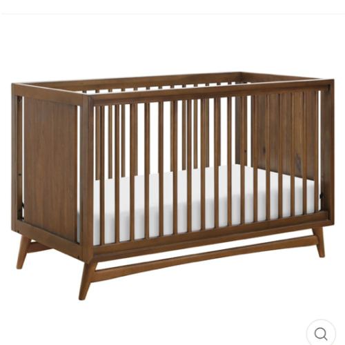 Peggy 3-in-1 Convertible Crib + Toddler Bed Conversion Kit - Natural Walnut