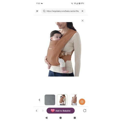 Embrace Baby Carrier For Newborn | Ergobaby - Knit, Canyon Clay