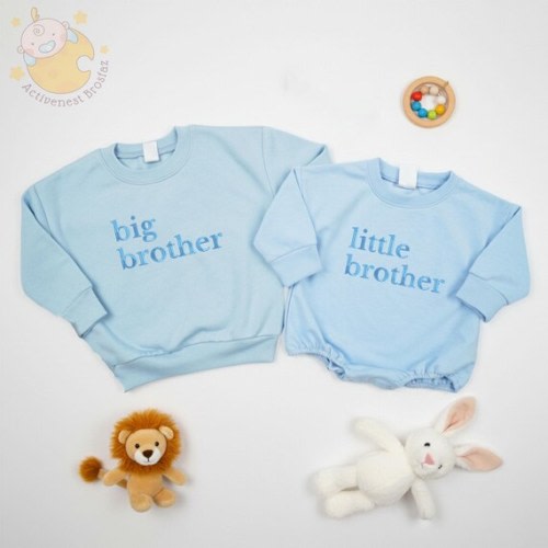 Embroidered Big Brother Little Brother Toddler, Big Bro Sweatshirt, Lil Bro Romper, Pregnancy Announcement, Promoted to Big Brother Gift - Etsy