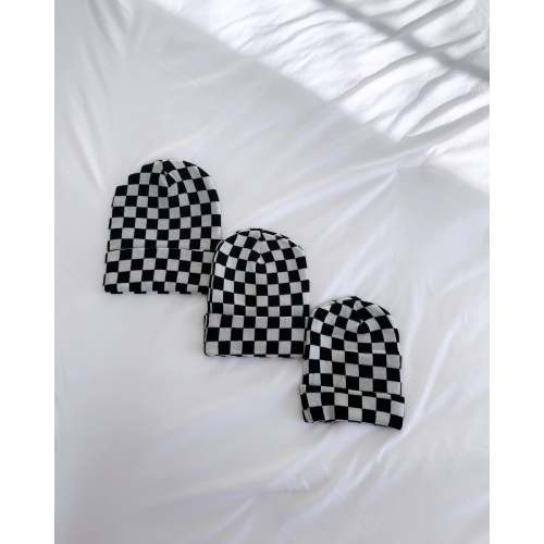 One Little Love co | Black & White Checkered| Beanie