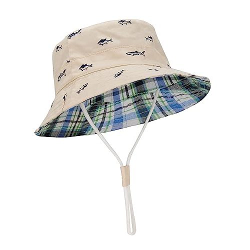 Durio UPF 50+ Beach Baby Sun Hat Sun Protection Cute Wide Brim Summer Baby Boy Bucket Hats Toddler Sun Hats for Girl