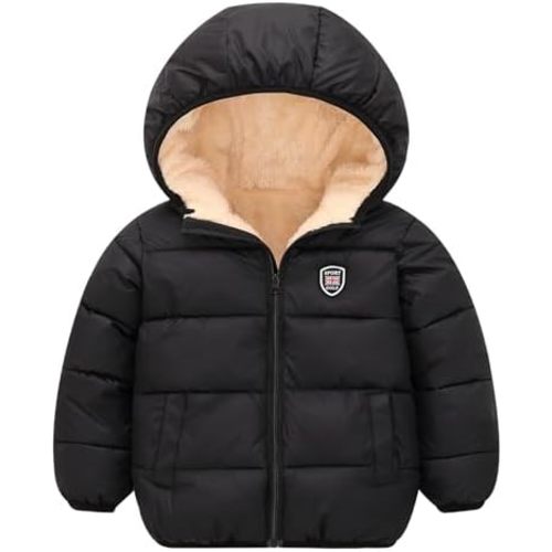 Baby Boys Girls Winter Coats, Thick Hooded Down Kids Infants Toddlers Winter Warm Jacket Outerwear for 1-7 Years