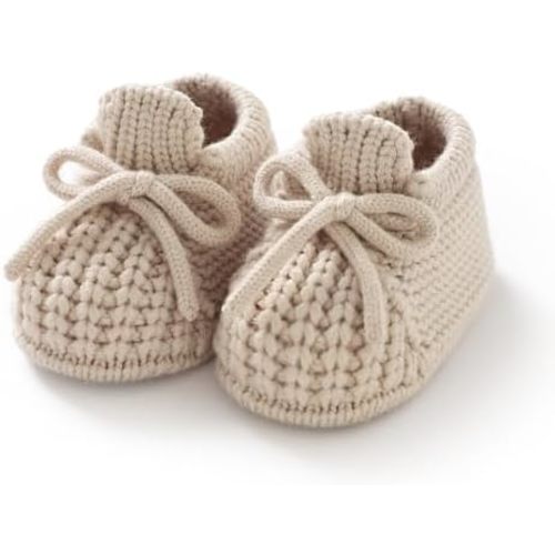 DovFanny Baby Booties Newborn Baby First Shoes Cozy Warm Knit Soft Booties for Toddler Infant Boy Girl