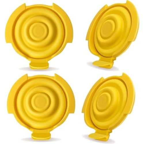 PumpMom-us 4pcs Membranes Compatible with Medela PersonalFit Flex connectors, Replacement Diaphragm for Pump in Style MaxFlow, Swing Maxi and Freestyle Flex Parts