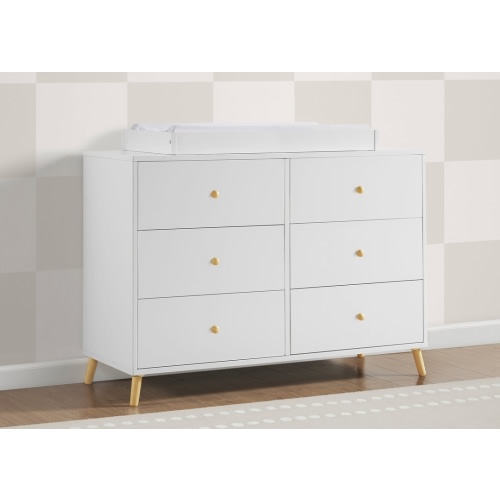 Essex 6 Drawer Dresser with Interlocking Drawers | Delta Children