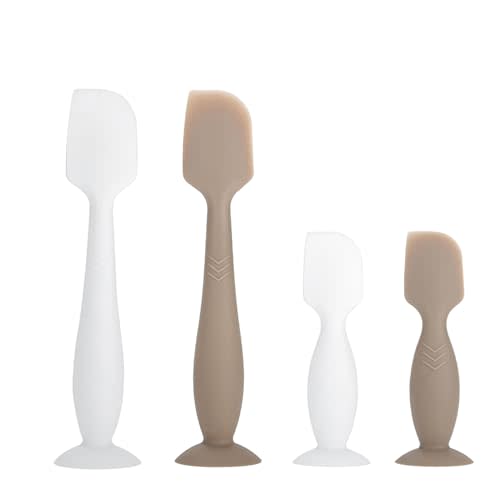 Baby Diaper Cream Spatula Applicator, 4 Pack Baby Butt Spatula Diaper Rash Cream Applicator for Butt Paste Diaper Cream, Newborn Baby Essentials, 2 Large and 2 Mini Sizes