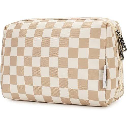 Narwey Checkered Bag Travel Organizer (Large, Light Checkerboard)