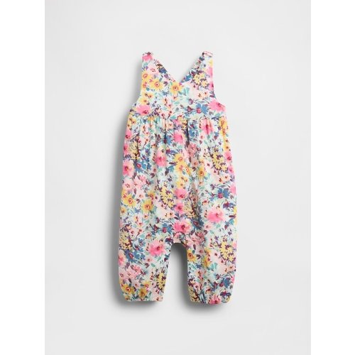 Baby Ruffle-Back Floral One-Piece | Gap