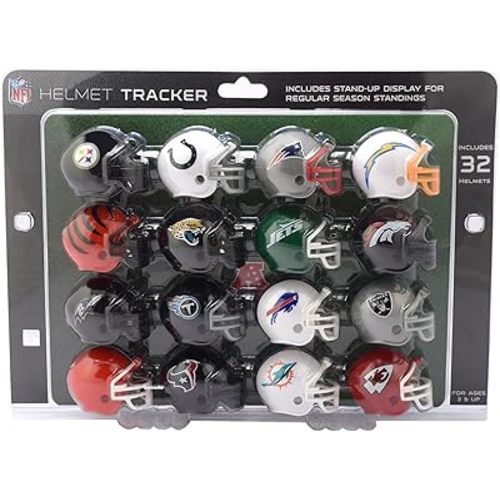 Riddell 32 Piece NFL Helmet Tracker Set - Gumball Size Helmets - All NFL Current Logo's - New 2024 Set