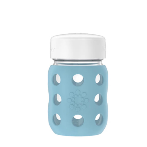 8oz Glass Food Jar with Flat Cap