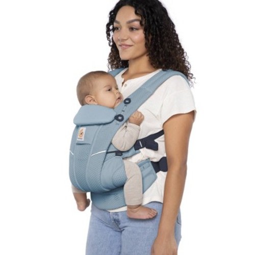 Ergobaby Omni Breeze All Carry Positions Breathable Mesh Baby Carrier for Newborn to Toddler, Color: Slate