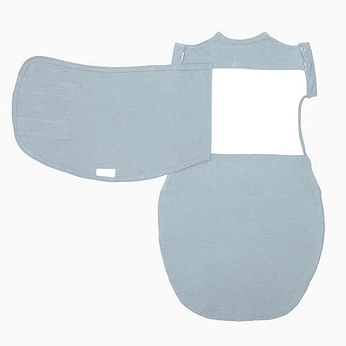 embé 2-Way Transition Swaddle, 12-18 lbs, Arms & Legs In Or Out, Warm Up & Cool Down 100% Cotton, 3-6 Months