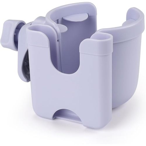 Accmor Stroller Cup Holder with Phone Holder, Bike Cup Holder, Universal Cup Holder for Uppababy Nuna Strollers, 2-in-1 Drinks Holder for Walker, Wheelchair, Scooter