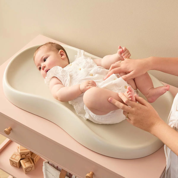 Mocka Baby Wipe Clean Change Pad - Beige | Mocka