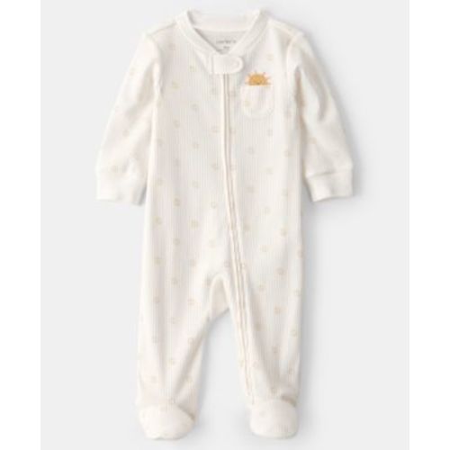 Baby Boys' or Girls' Sunshine Two-Way Zip One-Piece Pajama