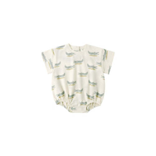 Relaxed Bubble Romper || Alligators – Cheeky Baby Boutique Rome