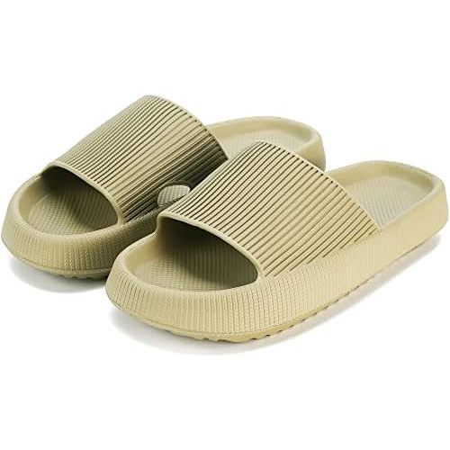 rosyclo Cloud Slippers for Women and Men, Pillow House Slippers Shower Shoes Indoor Slides Bathroom Sandals, Ultimate Comfort, Lightweight, Thick Sole, Non-Slip, Easy to Clean