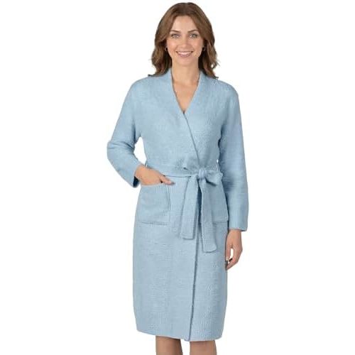 PAVILIA Premium Womens Plush Robe, Super Soft Fuzzy Bathrobe, Cozy Spa Robe with Pockets for Women