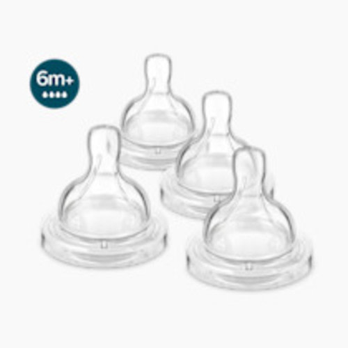 Philips Avent Anti-Colic Baby Bottle Nipples (4 Pack) - Level 4