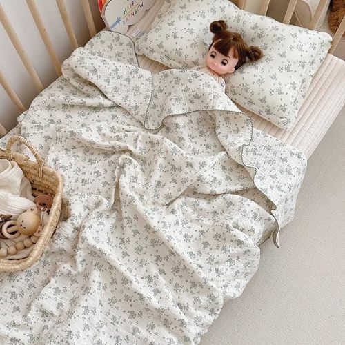 AOJIM muslin blanket, Hyacinth Pattern