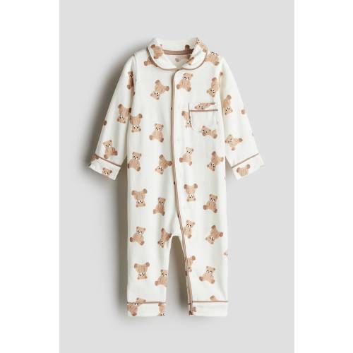 PAJAMA JUMPSUIT WITH COLLAR