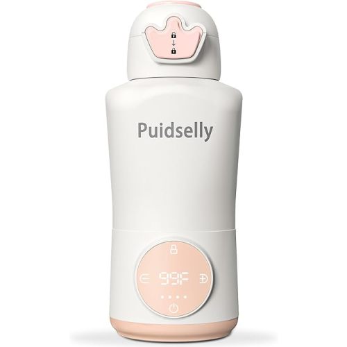 Portable Bottle Warmer for Baby Formula 15 oz Capacity Milk Bottle Warmer,Rechargeable Warmer for Breastmilk,Water Warmer for on The go,Baby Bottle Warmer for Cars, Airplanes, Outdoor Travel