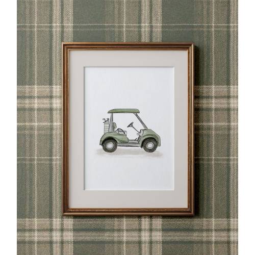 Watercolor Golf Art | Golf Cart, Flag, Club and Golf Bag | Golf Theme Wall Decor, Sage Green, Baby Nursery Gift, Kids Room | Prints UNFRAMED