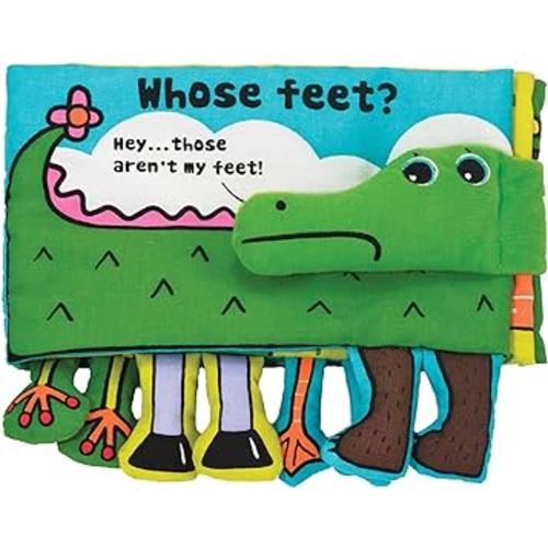 Melissa & Doug Soft Activity Baby Book - Whose Feet?, 2000+ toys - 1 EA, Multi color